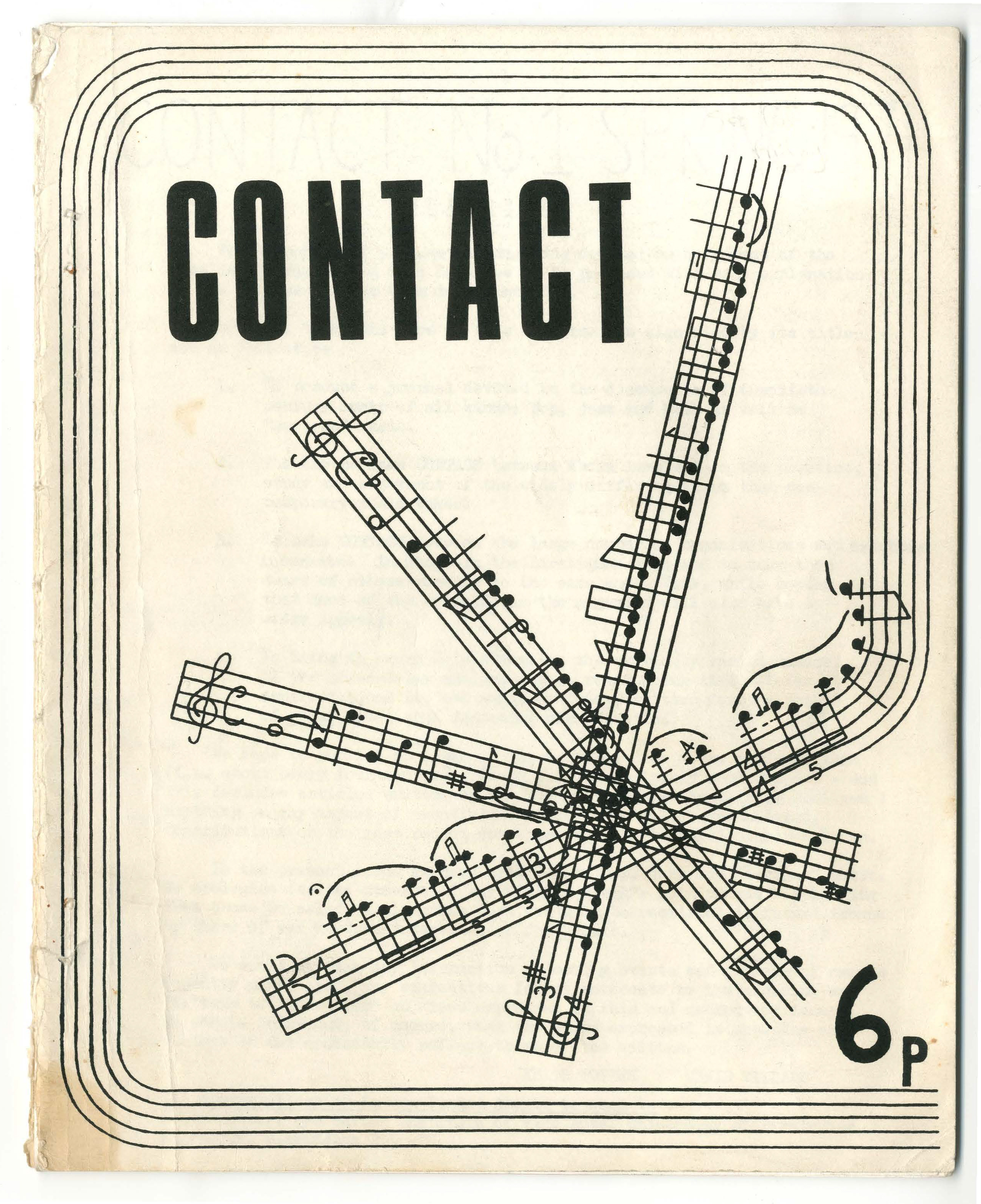 					View No. 1 (1971): Contact: A Journal for Contemporary Music
				